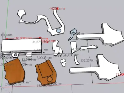 derringer 9mm 3D model