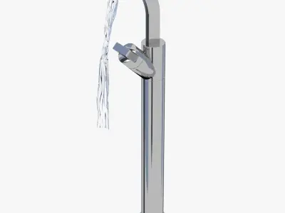 Bristan Chill Floor Mounted Bath Filler 3D model