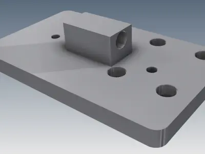 CoreGrip holder blokk down 3D model