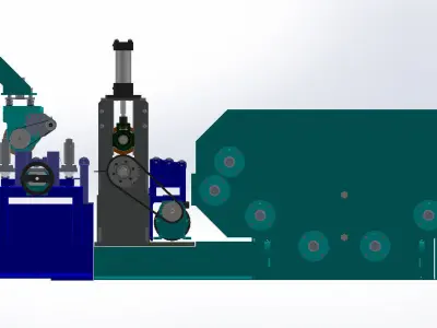 SEMICUTTOLENGTH paper machine Free 3D model