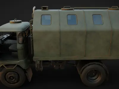 IFA w50 Truck  Low-poly 3D model