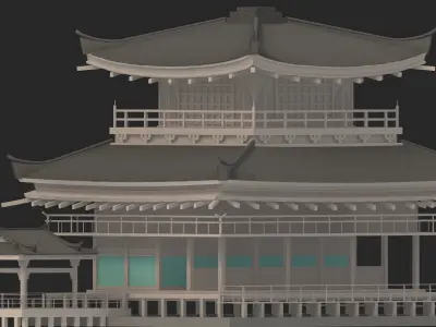 pagoda-01 Low-poly 3D model