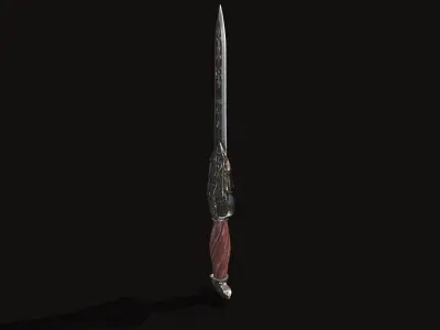 Fantasy Dagger V03 Low-poly 3D model