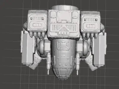 TIMBERWOLF MADCAT ROBOT WARRIOR MINIATURE MODEL FOR GAMES 3D print model