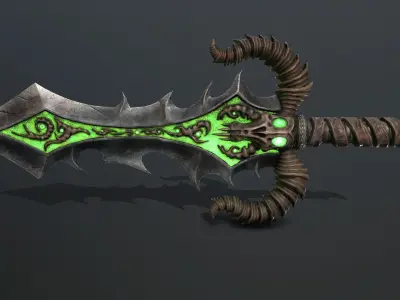 blade of death Low-poly 3D model