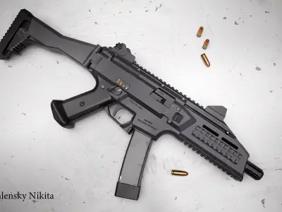 Scorpion Evo 3 A1 Low-poly 3D model