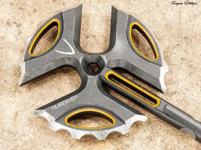 Ultimate Axe Weapon PBR Low-poly 3D model