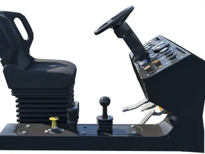 Truck Console  3D Model 3D model