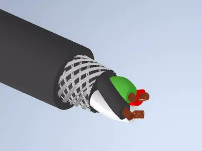 Braid cable 3D model