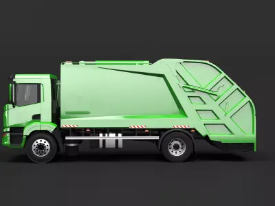 Generic EU Gargabe Truck 3D model