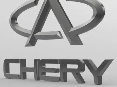 chery logo 3D model by 3dlogoman