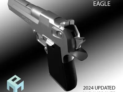 Desert Eagle gun 3D model purchase