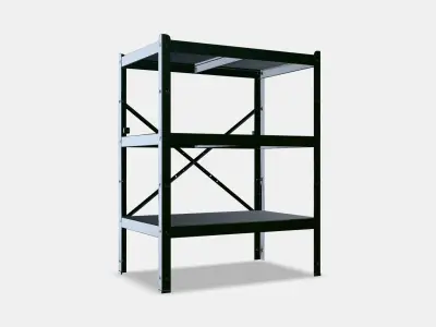 BROR Shelving unit 2 Low-poly 3D model