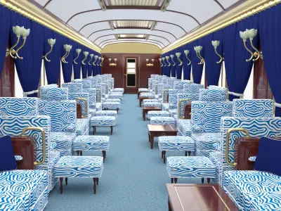 Steam Train Royal 3D model