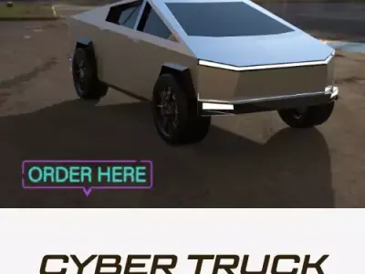 Tesla Cybertruck 3D Model Free 3D model