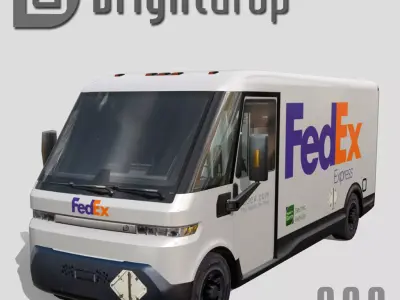 BrightDrop EV600 Low-poly 3D model