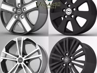 Opel Insignia rims 3D model