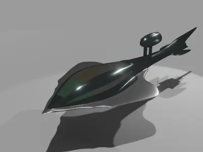 spaceship meduza 3D model