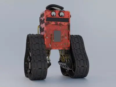 Robot Sci Fi MailMan 3D model