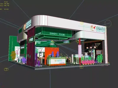 Exhibition - Area - 7X10-3DMAX2009-041 3D model