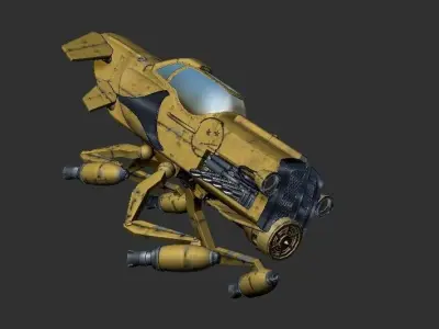 Retro Jet 3D model
