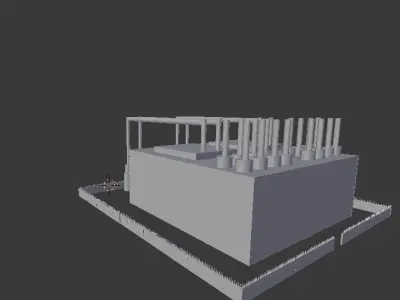 Factory machine 3D model shop