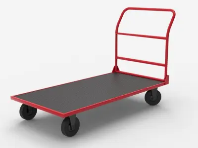 HANDCART 02-RED 3D model