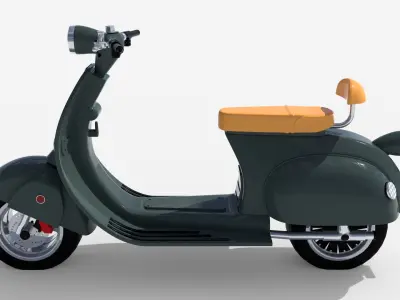 Electric scooter Free 3D model