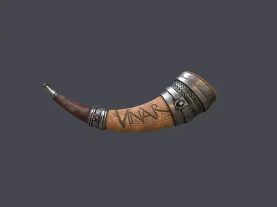 viking trumpet 3D model