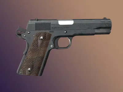 Colt 1911 REWORK Low-poly 3D model
