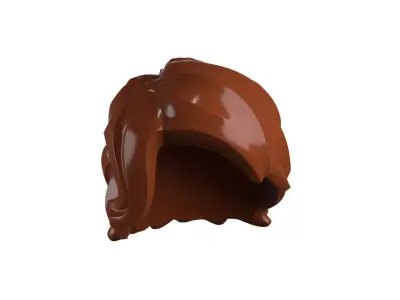 Custom3Dprint Minifigure Accessory - Minifigure Hair S2 - 073 3D print model