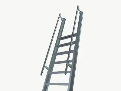 Ladder Low-poly 3D model get