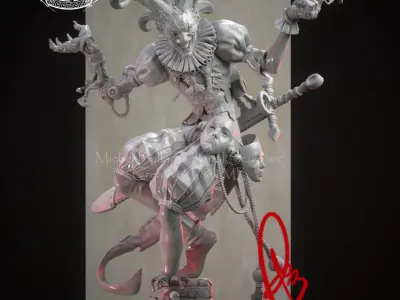 HARLEQUIN OF HORROR BY CREATIVE GEEK MB  3D print model
