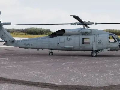 Seahawk Sikorsky SH-60 Helicopter 3D model