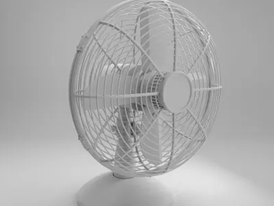 golden fan special  Free low-poly 3D model