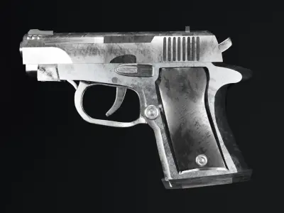 M1911 pistol  3D model Free low-poly 3D model