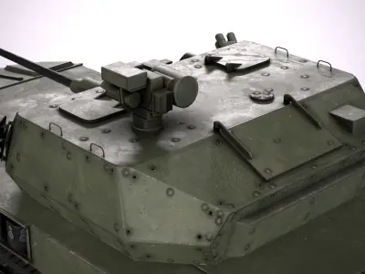 RIPSAW M5 Robotic Combat Vehicle Medium Low-poly 3D model