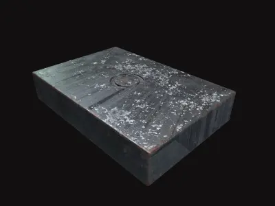 Medieval Eye Punch Stamp Low-poly 3D model