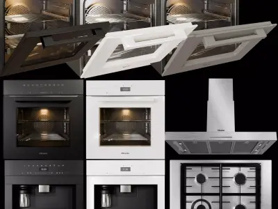 miele cooking appliances collection 3D model