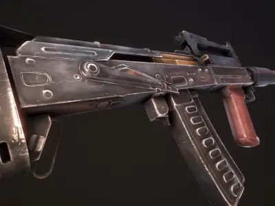 OTs-14 Groza Low-poly 3D model