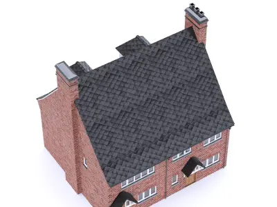 English Brick House 26 Low-poly 3D model