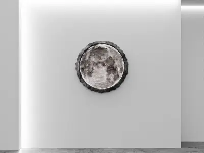 Moon Decoration Portrait Free 3D model