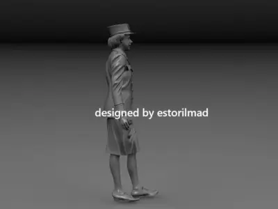 WW2 BRITISH MILITARY SECRETARY 3D print model