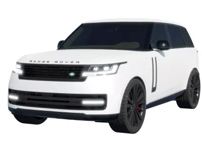 Car Rigged - Range Rover 3D model