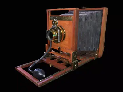 Antique Coffee Grinder PBR Game-Ready Low-poly 3D model