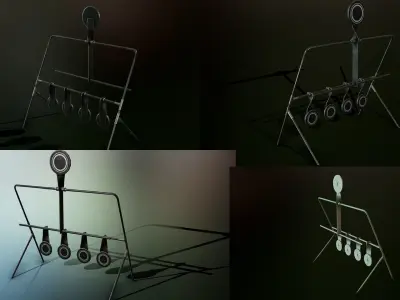 Shooting targets pack Low-poly 3D model