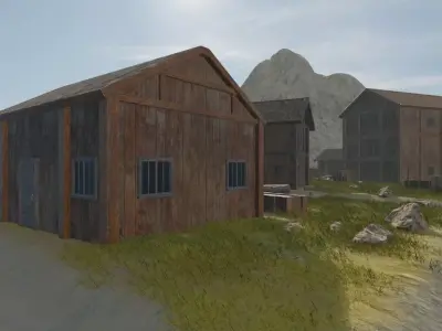 Mountain Village 3D model buy