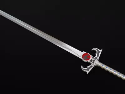 ThunderCat Sword 4D Fantasy Weapon Model Free low-poly 3D model