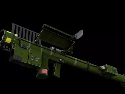 FIM 92 Stinger Missile Launcher Game Ready Military Asset Low-poly 3D model