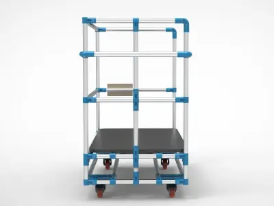 Hand Truck For Using Assembling  Factory Warehouses 3D model